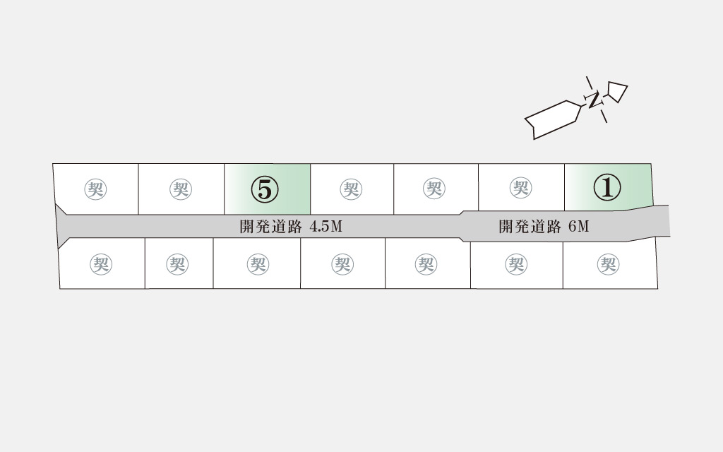 倉敷市 片島町区画割図